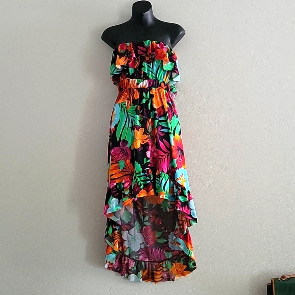 Floral dress & shoes to match